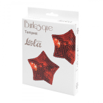 Красные пэстисы-звездочки Lola Pasties Burlesque Tempest Red 3636-04lola