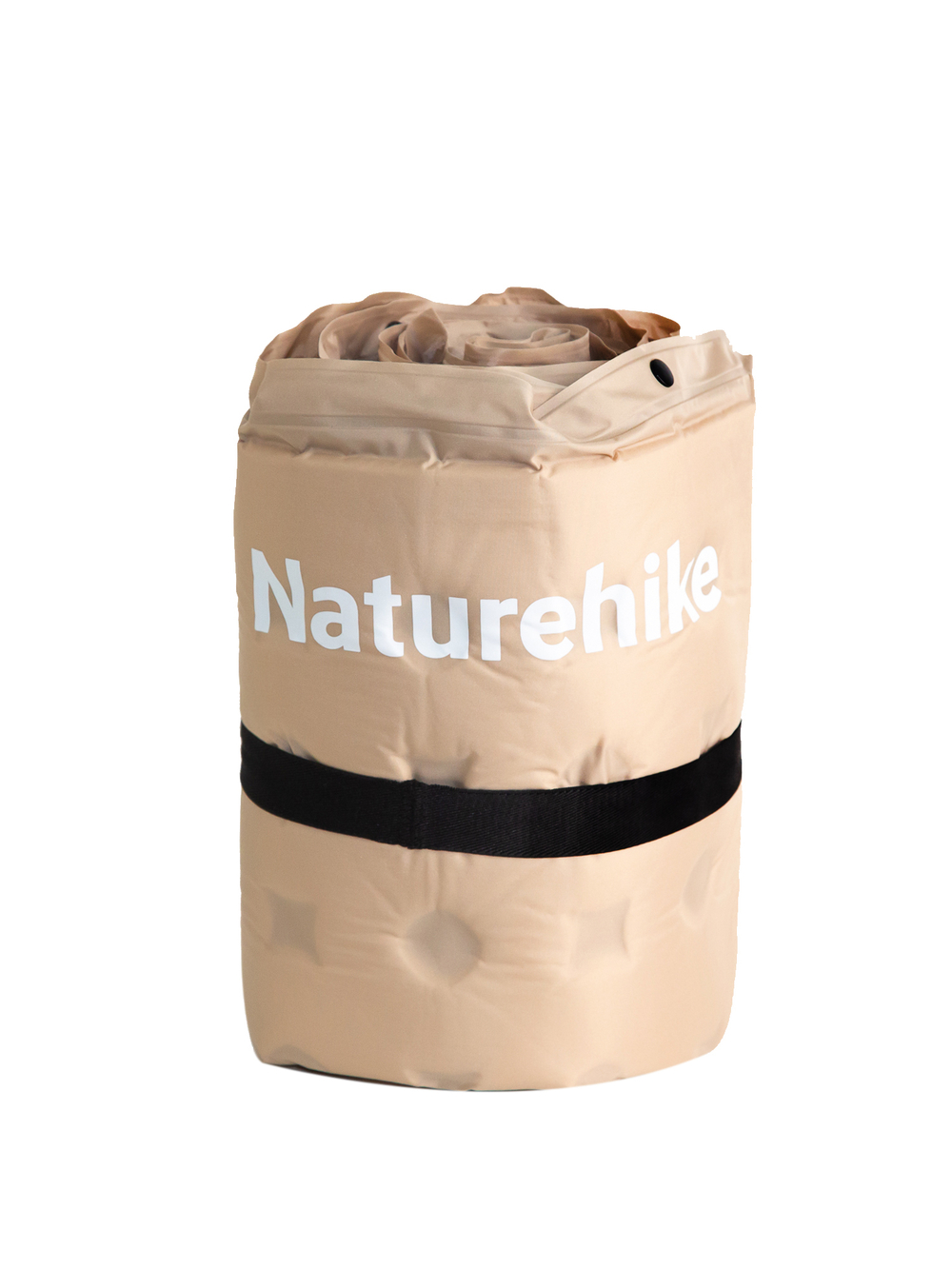 Коврик надувной односпальный Naturehike D series, с подушкой, бежевый (CNK2550WS025)