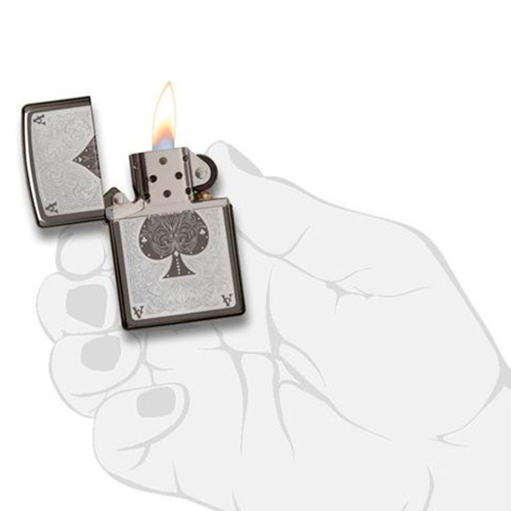 Зажигалка Zippo Classic с покрытием Black Ice