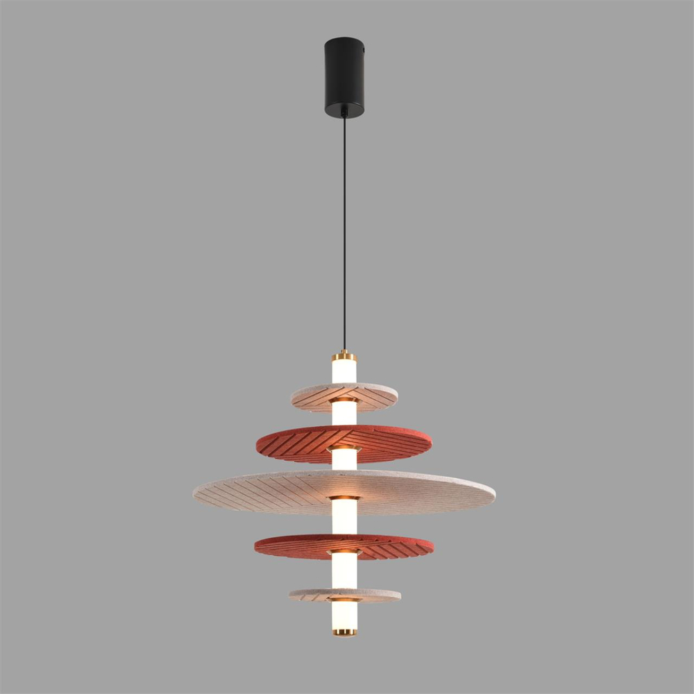 8296/14AL LEDIO LN26 365 черный/бежевый/бурый, металл/фетр/акрил Подвес LED 14W 3000K 220V FELTA