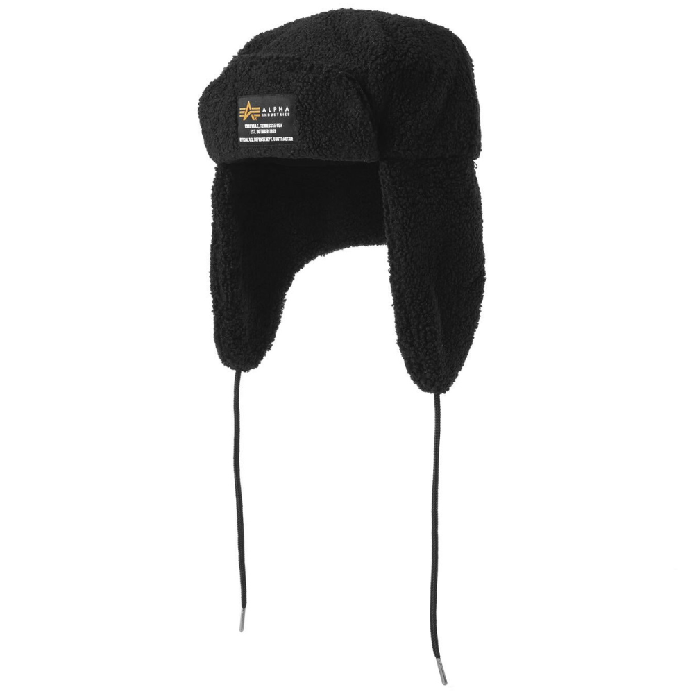 Шапка Alpha Industries Alpha Teddy Hat Black (Черная)