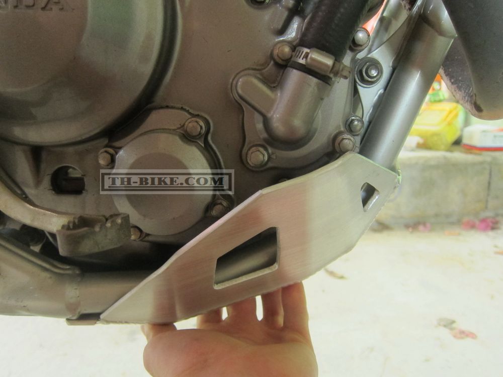 Skid Plate for Honda CRF250L-M (2012-2020). Aluminium, 5mm. V1.5 Black