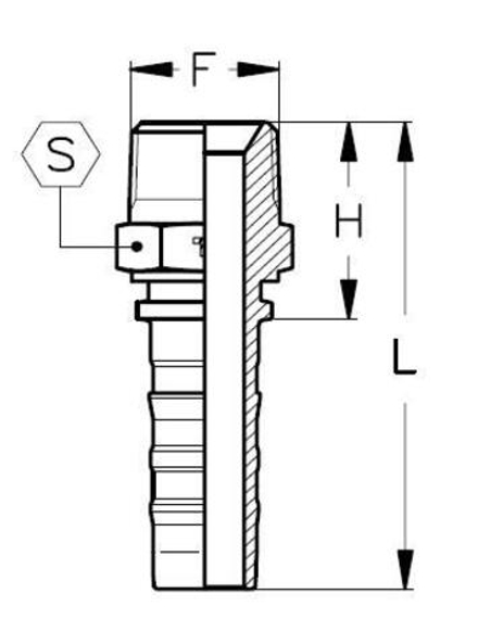 Фитинг DN 20 BSPT 3/4 CS