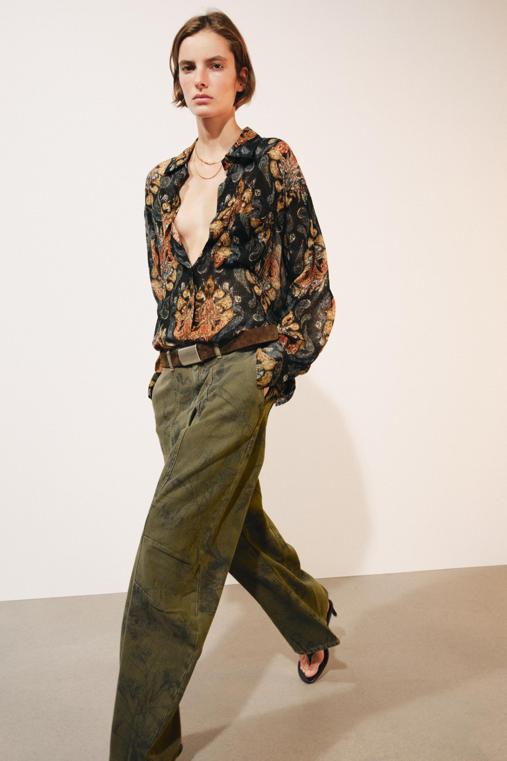 РУБАШКА С ПРИНТОМ — ZW COLLECTION — ZARA