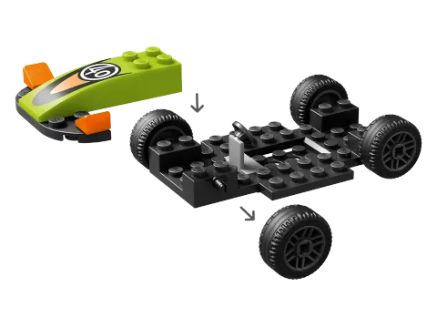 Конструктор LEGO City 60399 Зеленый гоночный автомобиль
