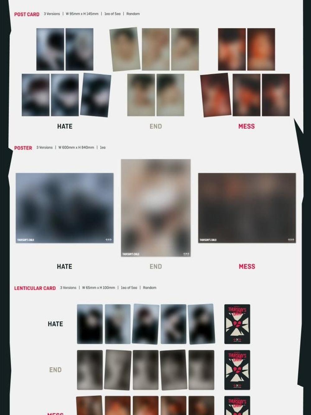 Альбом TXT - MINISODE 2: THURSDAY'S CHILD 4th Mini Album 3 Version SET