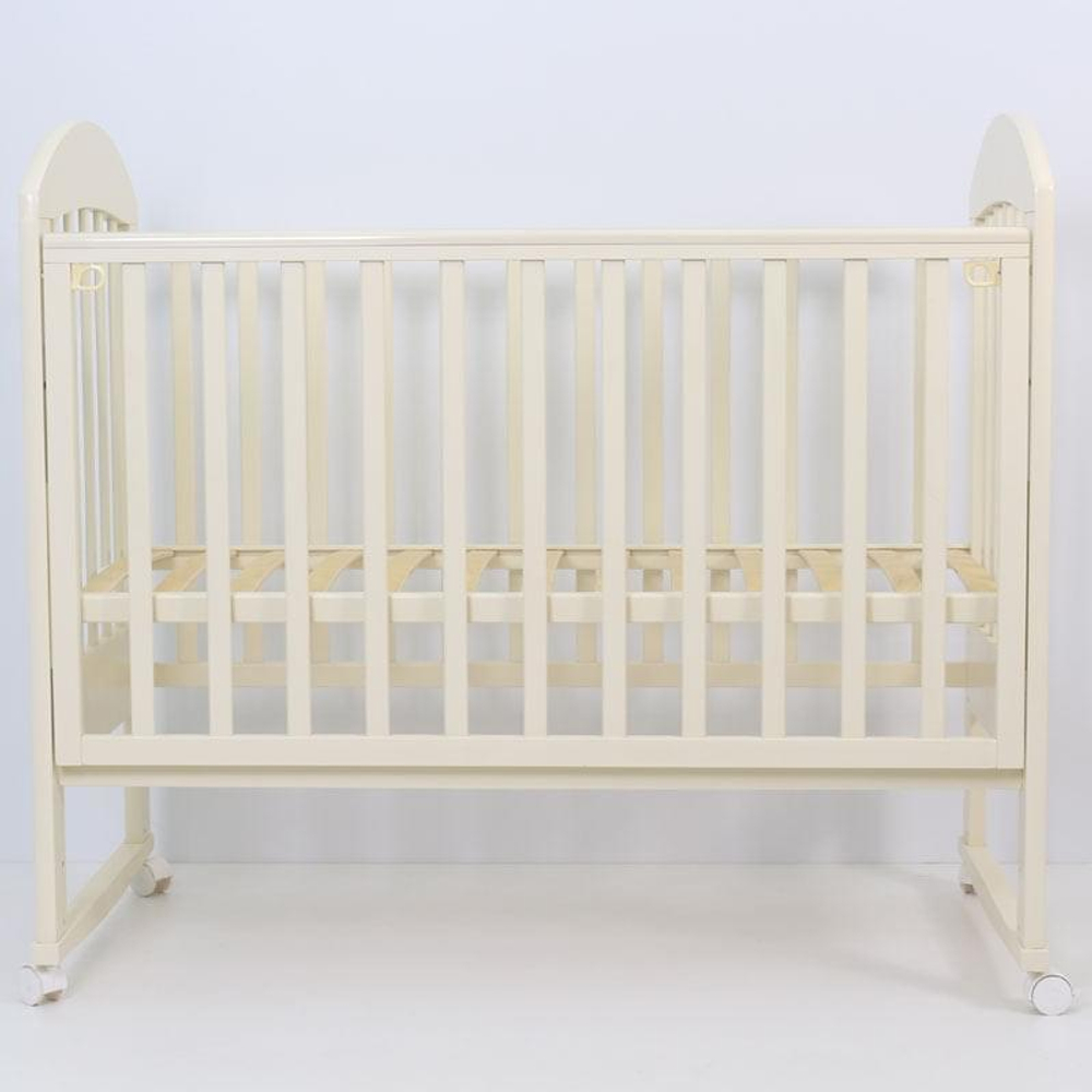 Кровать детская 120*60 "ДАРИНА"-2 (арт.49) кол/кач (слоновая кость)