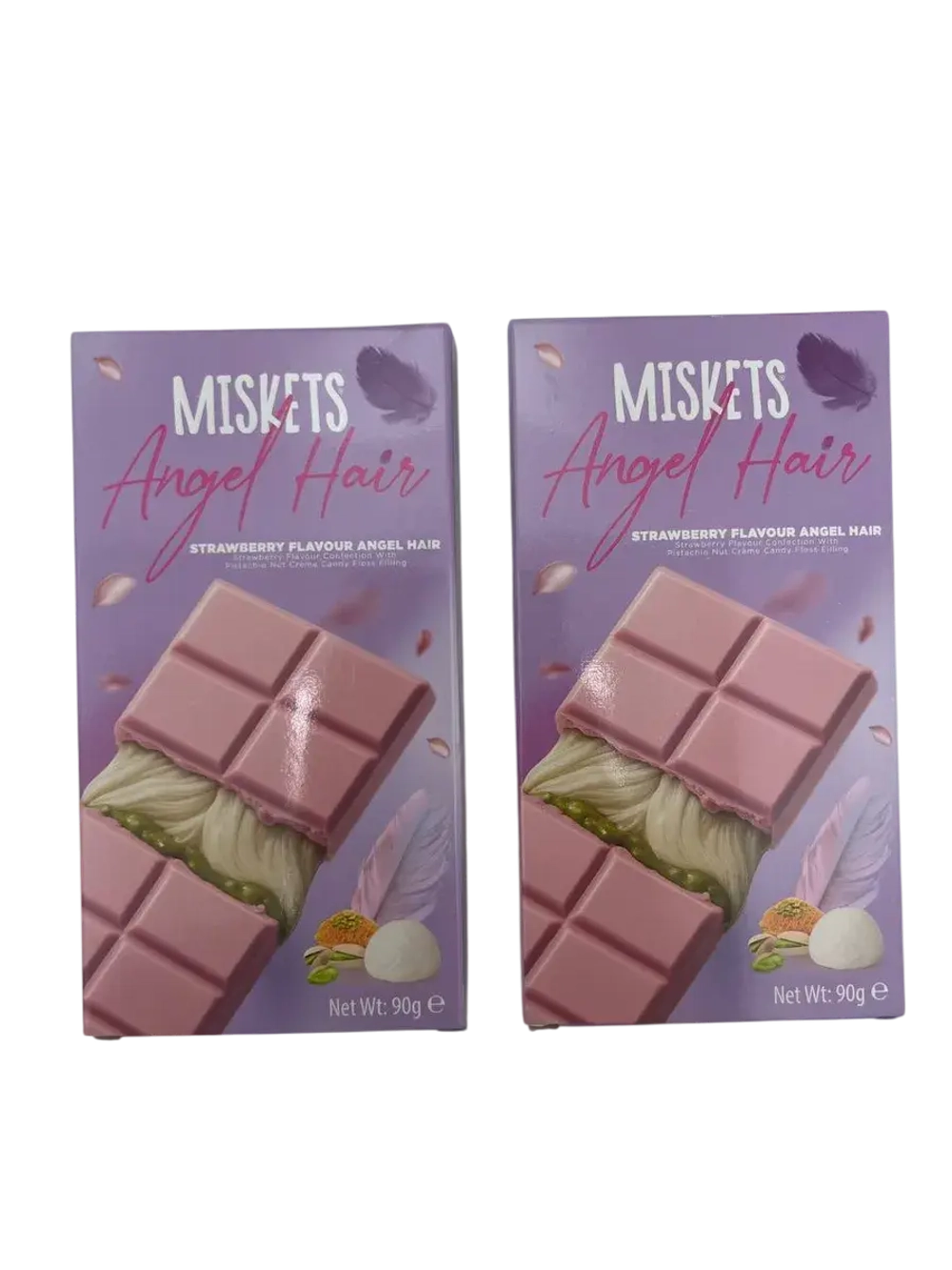 Шоколад Miskets Angel Hair малина и фисташка
