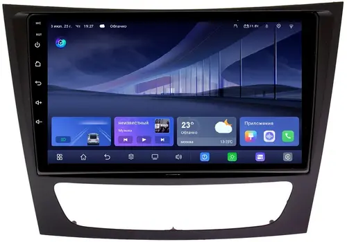 Магнитола для Mercedes-Benz E (W211) 2002-2010, CLS W219 - Kuberg QLed, Android 14, TS105, Быстрейшая, CarPlay, SIM-слот
