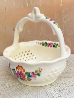 Конфетница Корзиночка фаянс