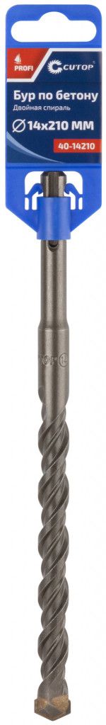 40-14210 Бур по бетону CUTOP Profi, двойная резьба, sds-plus, 14х210 мм