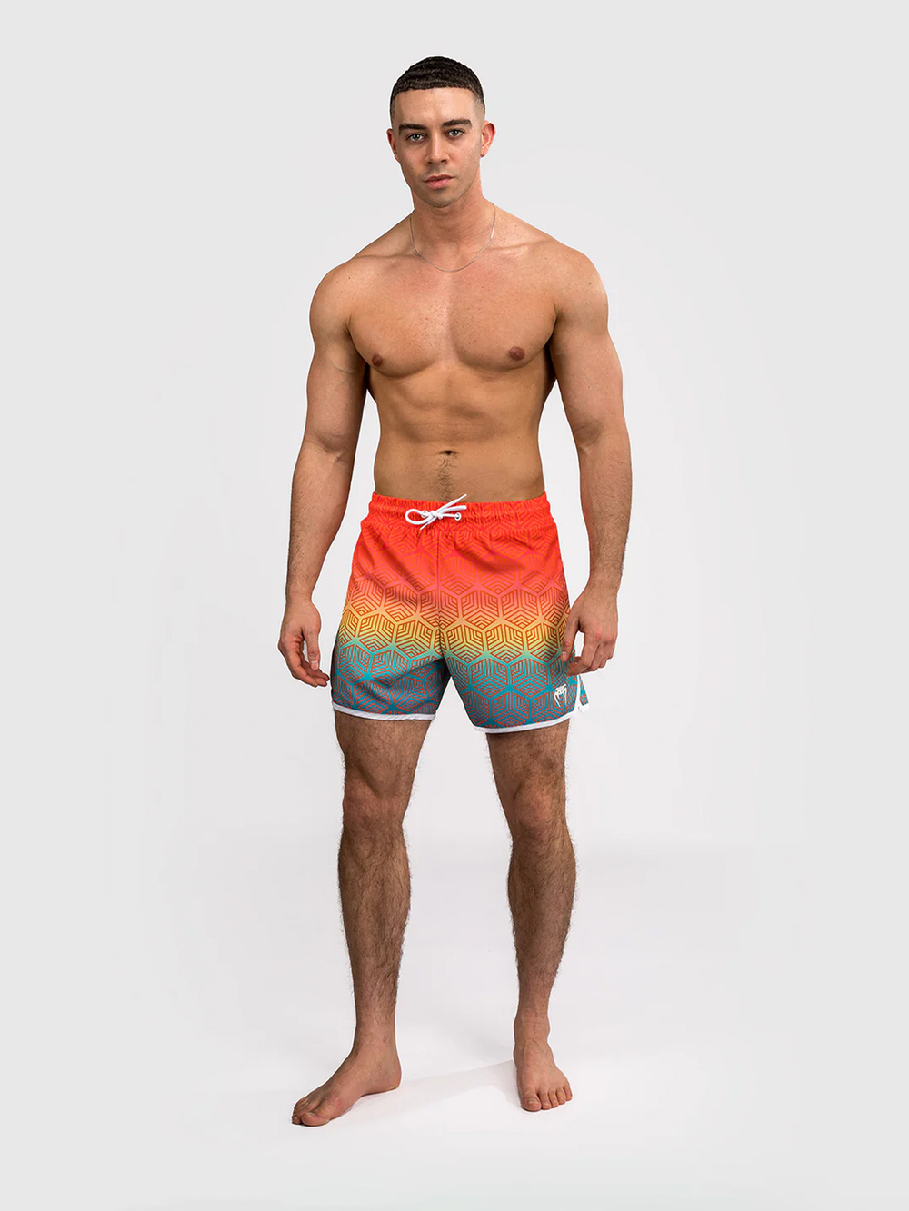 Бордшорты Venum Octane Sunset Orange/Sky Blue