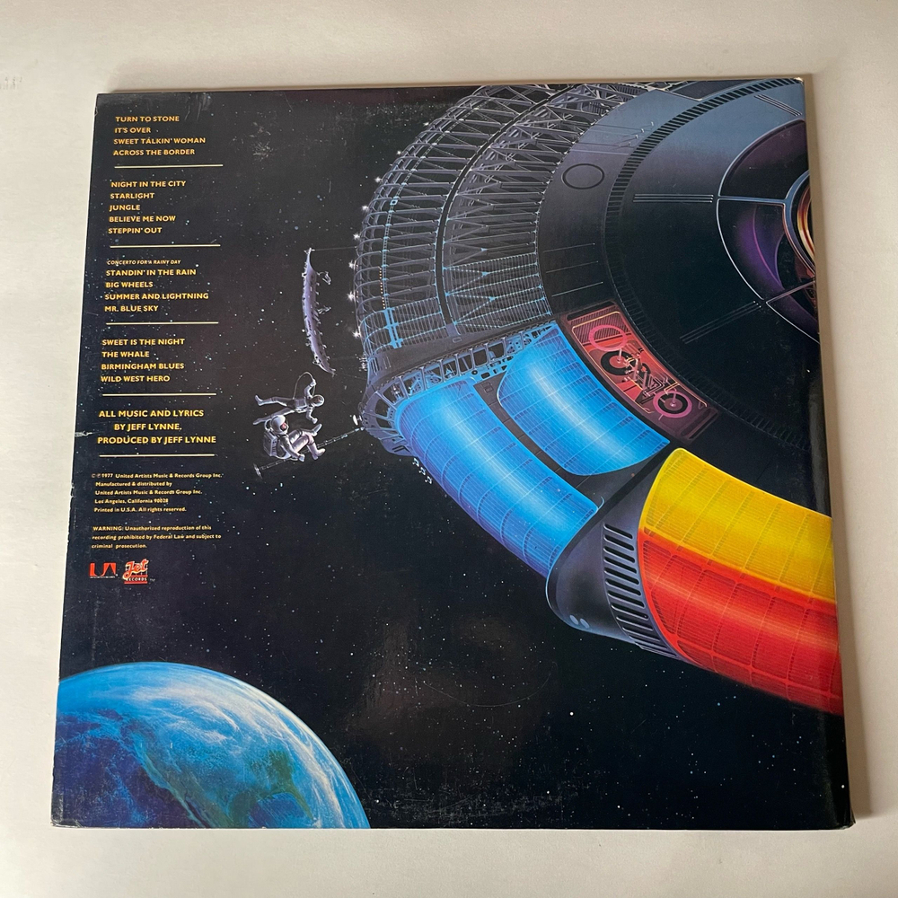 Винтажная виниловая пластинка LP Electric Light Orchestra ELO Out Of The Blue (США 1977) (Полный Комплект, Игрушка, Постер) Mr. Blue Sky