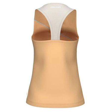 Женский теннисный топ Head Spirit Tank — apricot/light blue