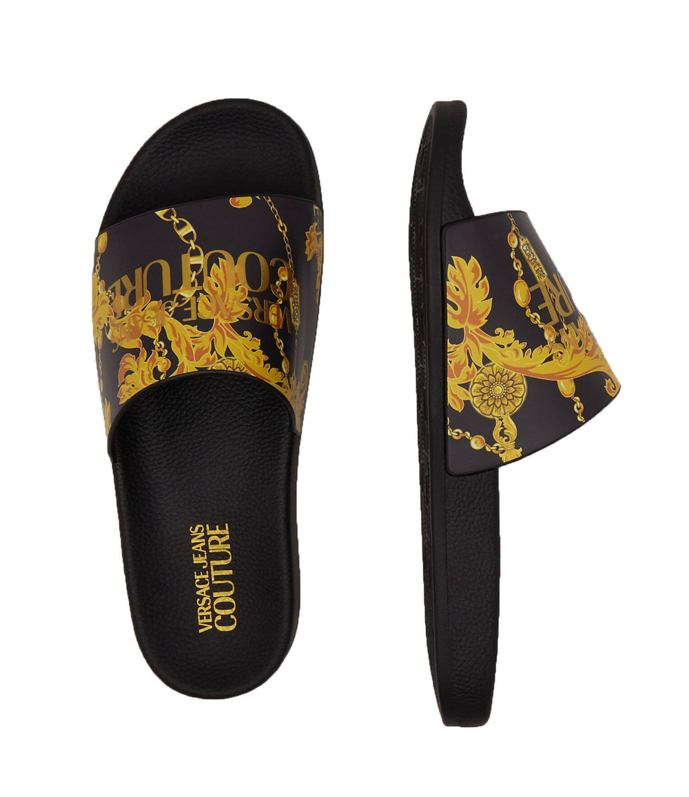 Шлепанцы Versace Jeans Couture - черный(75VA3SQ3ZS834)