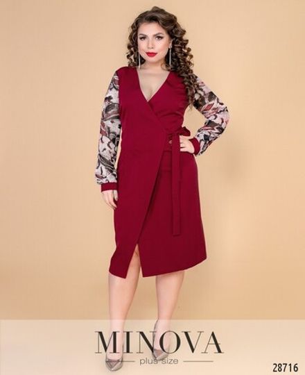 Платье 1120б-марсала Minova Фото 2