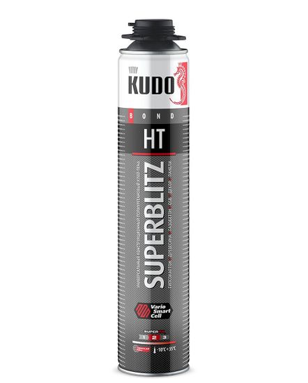 Клей-пена монтажная SUPERBLITZ HT ПРОФИ KUDO 1000мл/900г