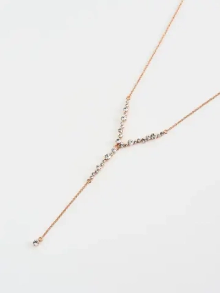 Колье-чокер Лика с подвеской из белых кристаллов Swarovski
