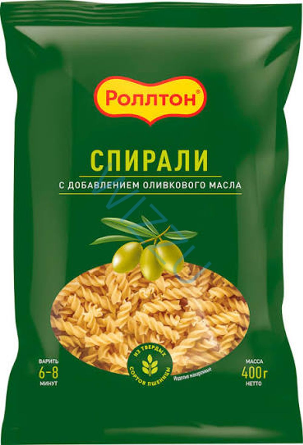 Макароны Роллтон Спираль с оливковым маслом 400г