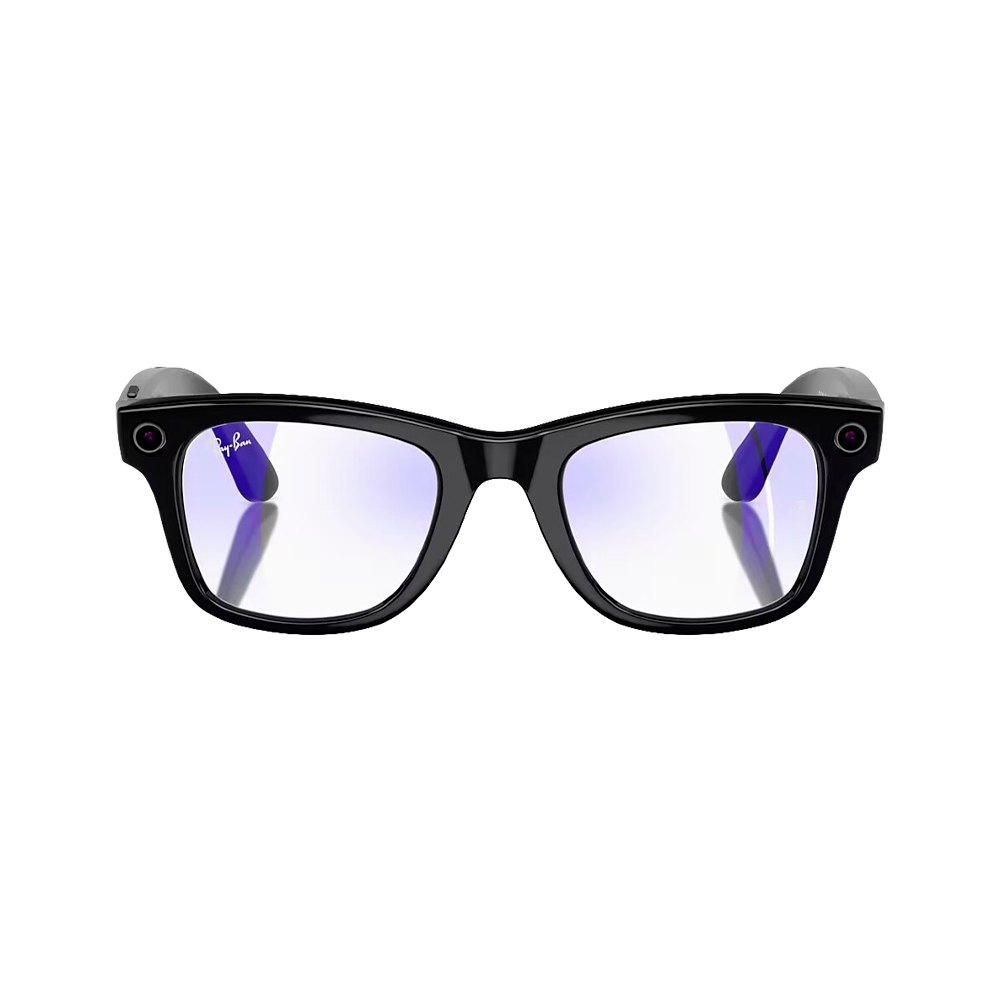Умные очки Ray-Ban Wayfarer Shiny Black / Clear, 150 - 50