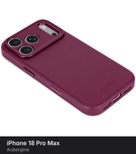 Чехол Decoded Leather Case для iPhone 18 Pro Max / 17 Pro Max Aubergine