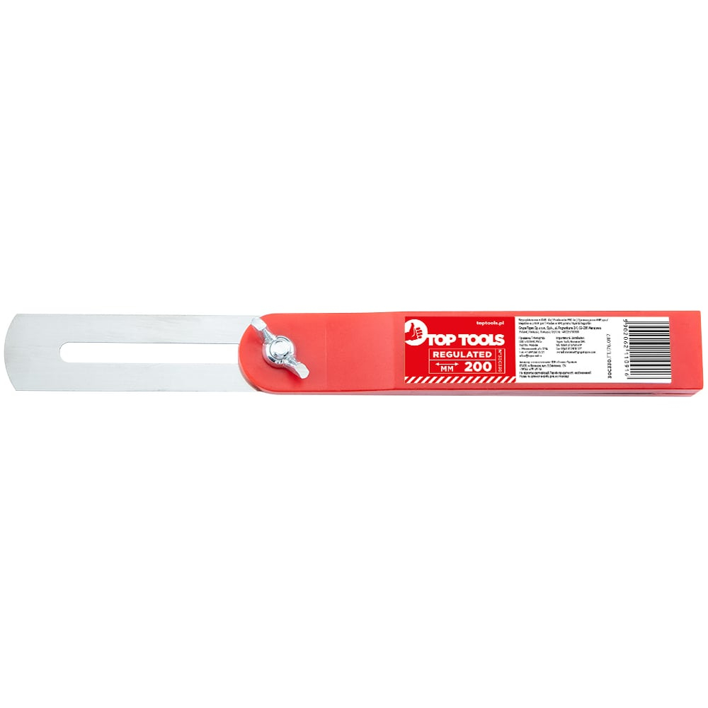 Регулируемый угольник, 200 мм Top Tools 30C330
