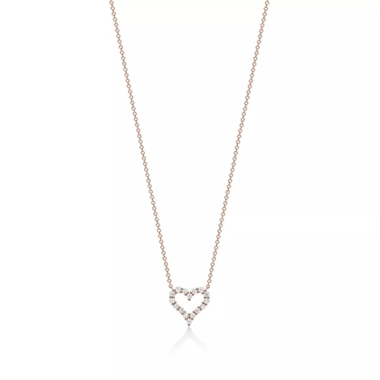 Подвеска из розового золота с бриллиантами, Tiffany 💠 Diamond heart