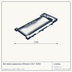 Беговая дорожка ALF 1000 — от 16 000 ₽