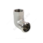 Угольник сталь нерж AISI 316L 90гр Дн 15х1/2" Ру16 пресс/ВР Inoxpres RM 198102015