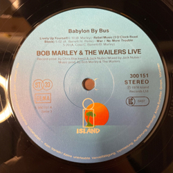 Винтажная виниловая пластинка LP Bob Marley and The Wailers, Babylon By Bus (Германия 1978)