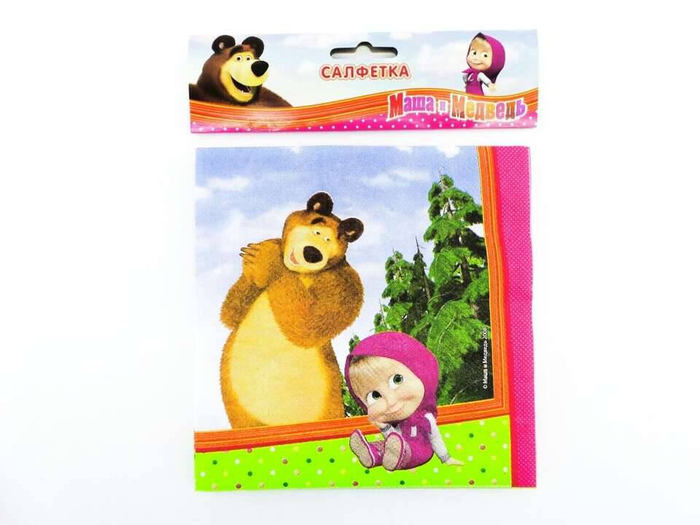 Салфетка Маша и Медведь 25см 12шт/G 1502-1840 4690390153620 3620 92.56