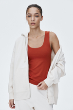 Топ без рукавов из микрофибры — глубокий круглый вырез - H&M