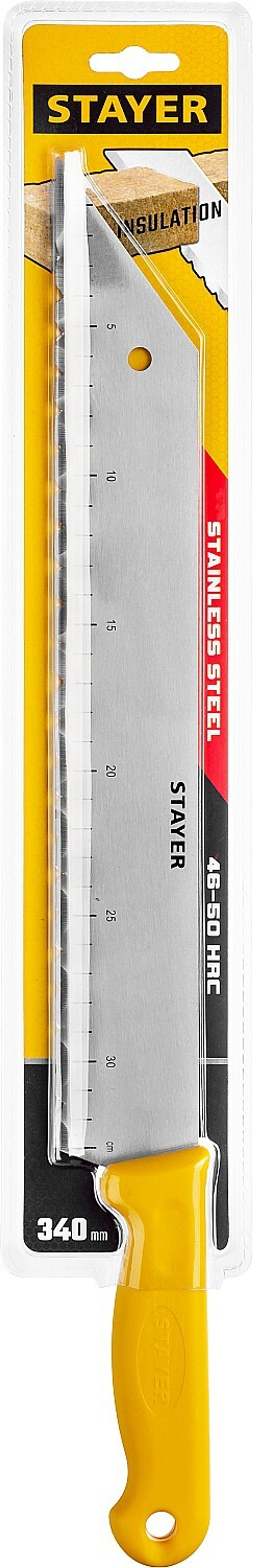 STAYER 340 мм, для листовых изоляционных материалов, нож (09592)