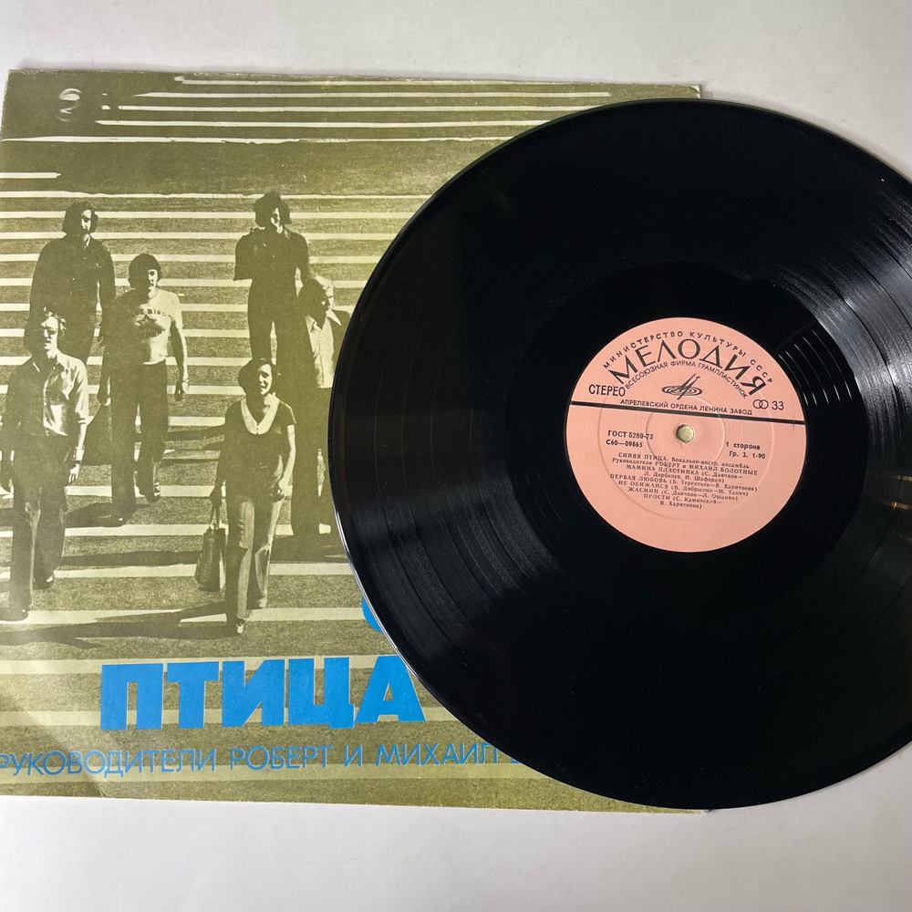 Винтажная виниловая пластинка LP Синяя Птица, Вокально Инструментальный Ансамбль (СССР 1977) Мамина Пластинка