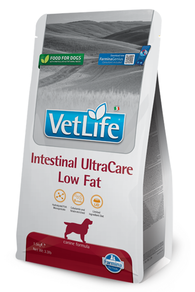 Диетический сухой корм Farmina VL интестинал ультракеир лоу фэт (Intestinal UltraCare low Fat)для собак - 10 кг