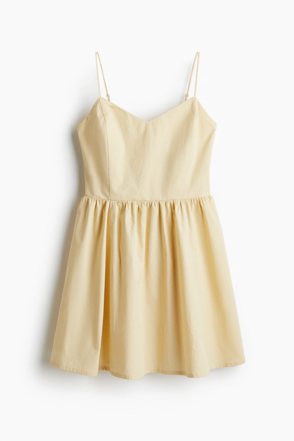 Хлопковое платье с расклешённой юбкой - H&M