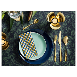 IKEA TILLAGD (ИКЕА ТИЛЛАГД) — Набор столовых приборов, 24 предмета, цвет латуни, фото 2