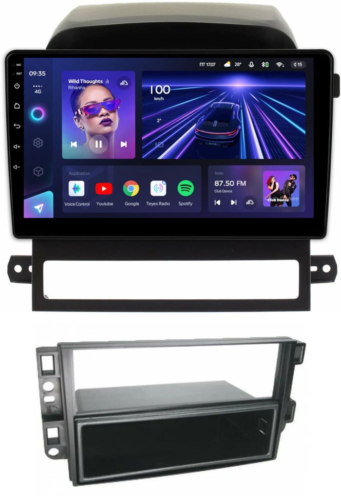 Магнитола для Chevrolet Captiva 2006-2011 (перенос БК вниз) - Teyes CC3 Android 10, Быстрая, CarPlay, SIM-слот