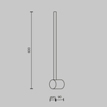 Настенный светильник (бра) Луч света / Light stick 3000К 7Вт, MOD237WL-L6BS3K. TM Maytoni