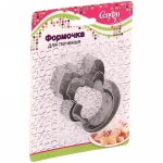 Форма для выпечки печенья 3шт «Снеговик»