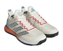Мужские кроссовки теннисные Adidas Adizero Ubersonic 4 M Clay - chalk white/silver metallic/preloved blue