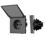 Механизм розетки влагозащищённый SCT-TENDO-MCP-SFPL-GR (230V, 16A) (Arlight, -)