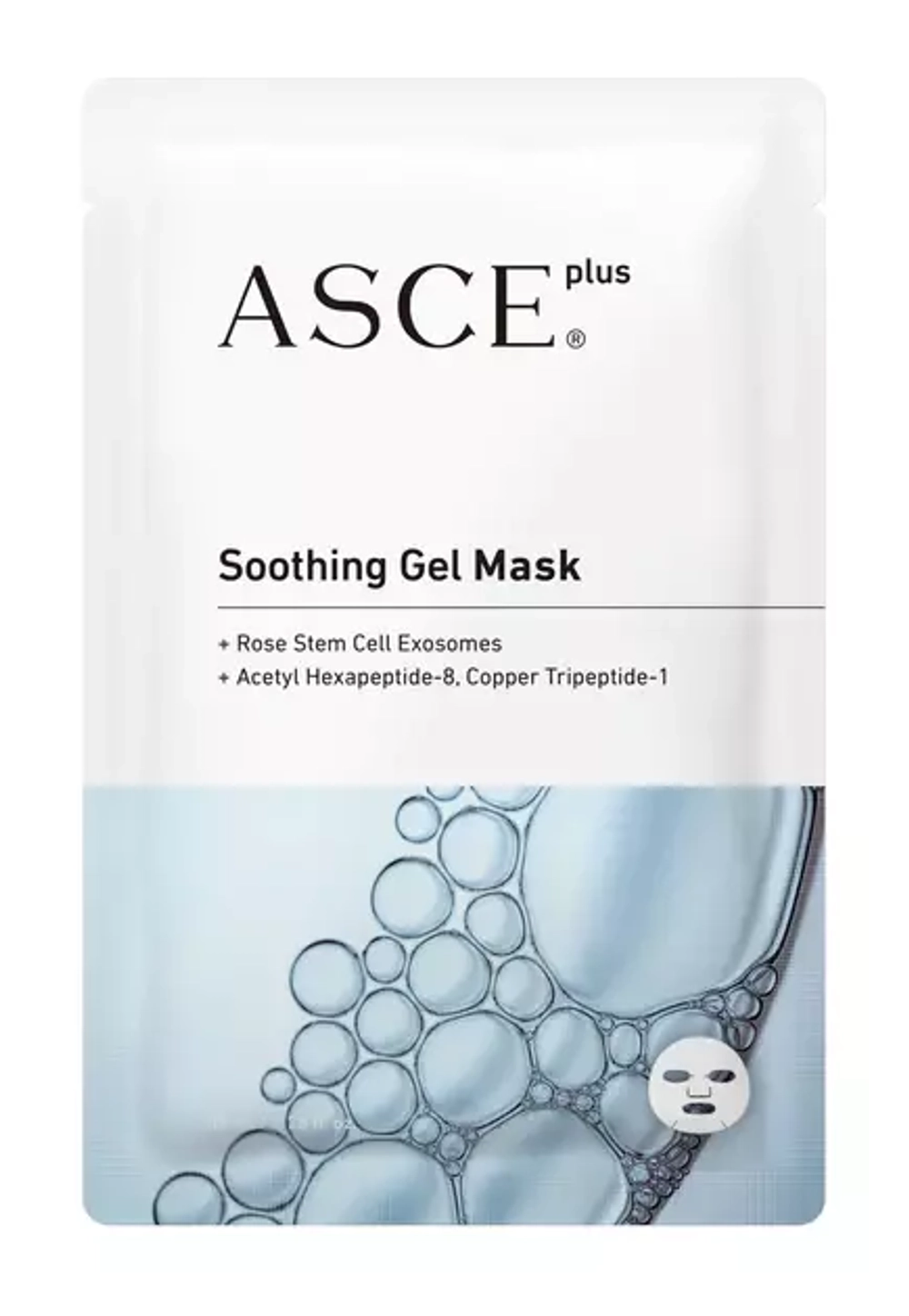 ASCEplus Soothing Gel Mask | Успокаивающая гелевая маска с экзосомами, 3 шт