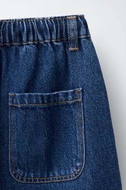 ZARA ЛЕГКИЕ ДЖИНСОВЫЕ ШОРТЫ, ВЫЦВЕТШИЙ СИНИЙ