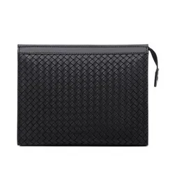 Клатч кожаный Bottega Veneta чёрный