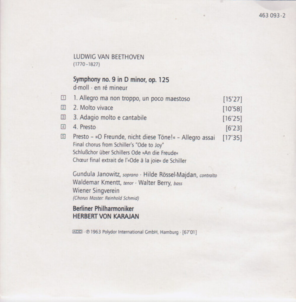 Berliner Philharmoniker, Herbert von Karajan / Beethoven: The 9 Symphonies (5CD)