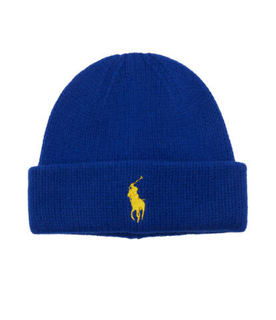 Хлопковая шапка POLO RALPH LAUREN - темно-голубой(455931421)