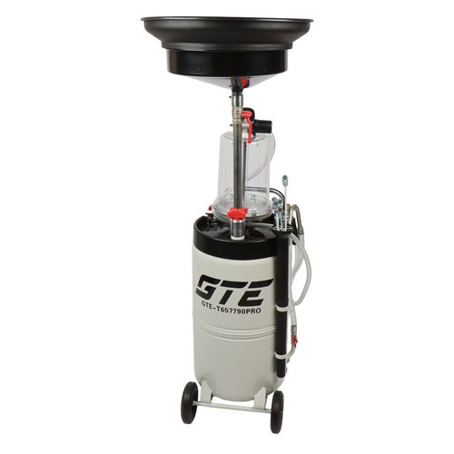 GTE (GTE-T657790PRO) Установка для замены масла 90л с поворотным поддоном 15л и колбой