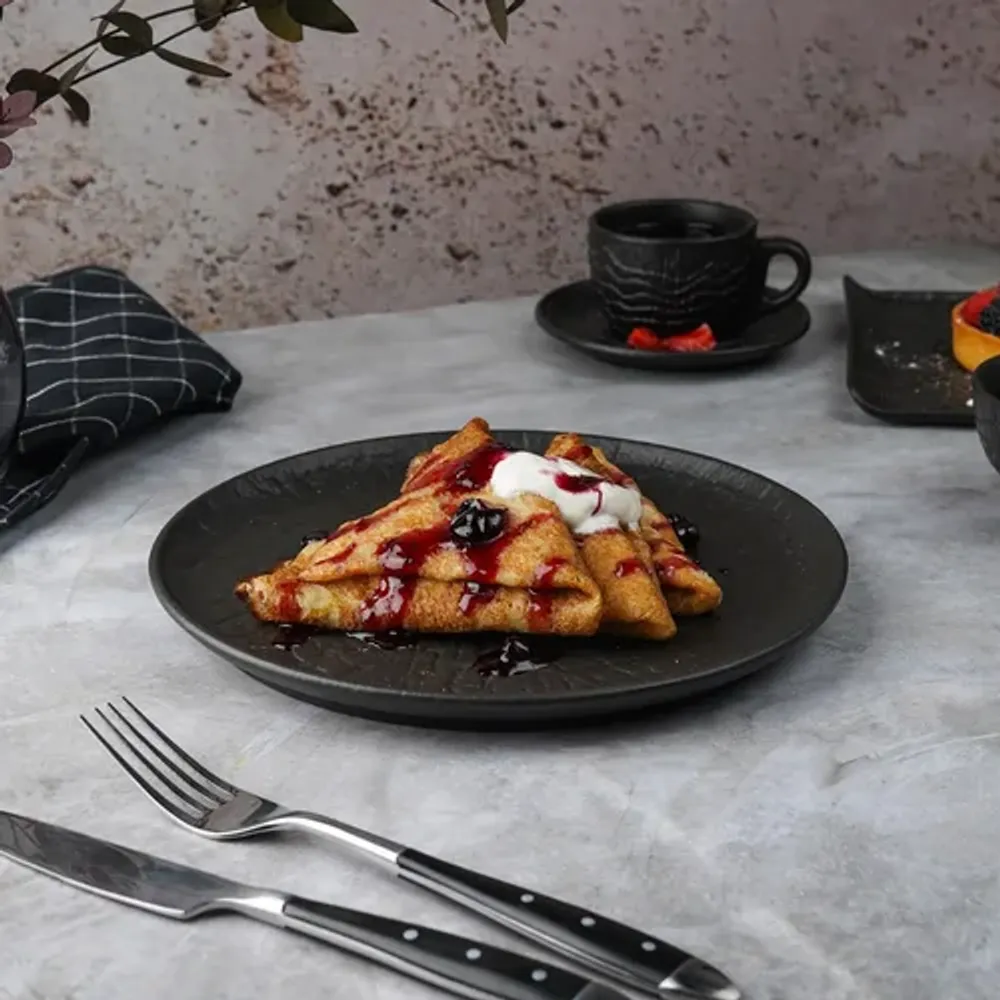 Тарелка d 23 см Black Raw Wood P.L. Proff Cuisine [6]