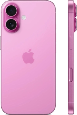 Смартфон Apple A3287 iPhone 16 128Gb розовый моноблок 3G 4G 1Sim 6.1" 1179x2556 iOS 18 48Mpix 802.11 a/b/g/n/ac/ax/be NFC GPS Protect